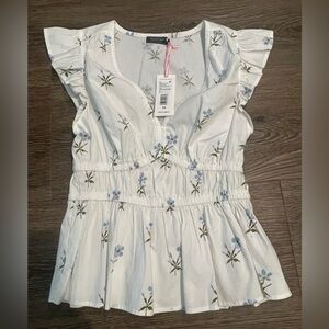 Vineyard Vines White Floral Blouse